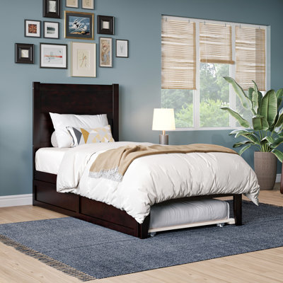 Barbera Solid Wood Platform Bed with Trundle
