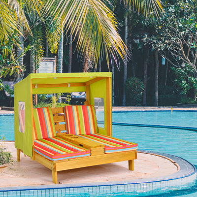Kids 10'' Wood Outdoor Table Or Chair Outdoor Table / Chair and Ottoman