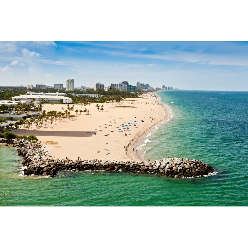 Ft Lauderdale Beach par Swilmor - Photographie sur toile tendue, L 30 po x H 20 po