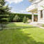 Clôture de jardin décorative en métal l 22 po x H 18 po, 5 panneaux, longueur totale de 9,17 pi, clôture pliante blanche pour parterres de fleurs, cours et barrières pour animaux-110897120-129687545
