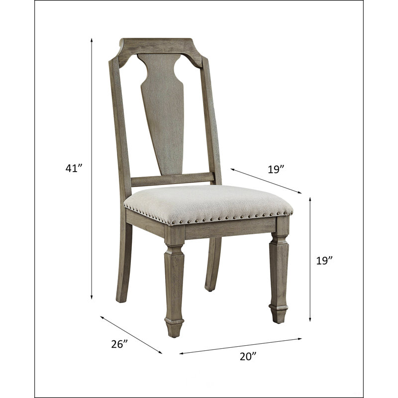 Chaise d'appoint en lin beige et chêne vieilli