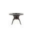 Frame Round Metal Outdoor Dining Table With Umbrella Hole , 105cm cm W 105cm cm D