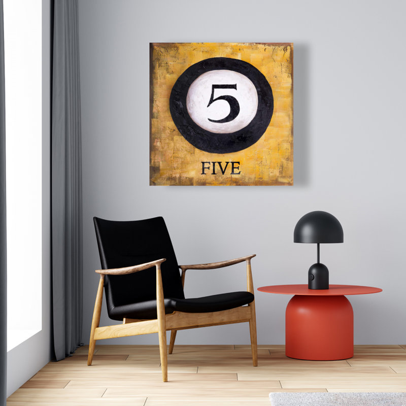 Billiard Ball No5 - toile, décoration de bureau