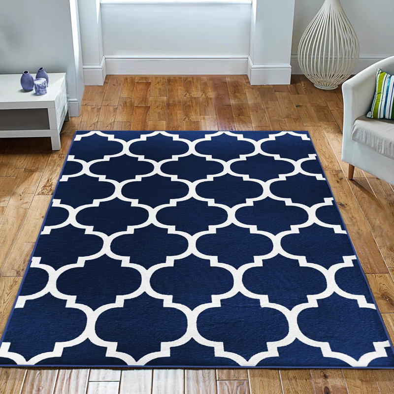 Oriental Machine Tufted Shag Area Rug, Rectangle 120 x 170 cm