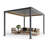 Motorized Adjustable Aluminum Louver Pergola With Integrated LED Lights-127695301