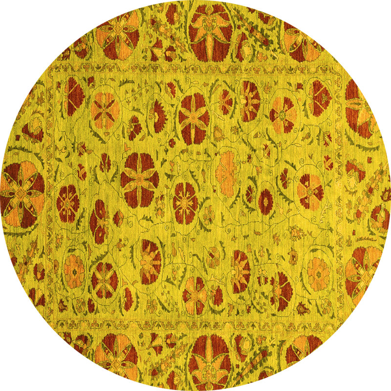 Abstract Indoor Rug, Round 3'