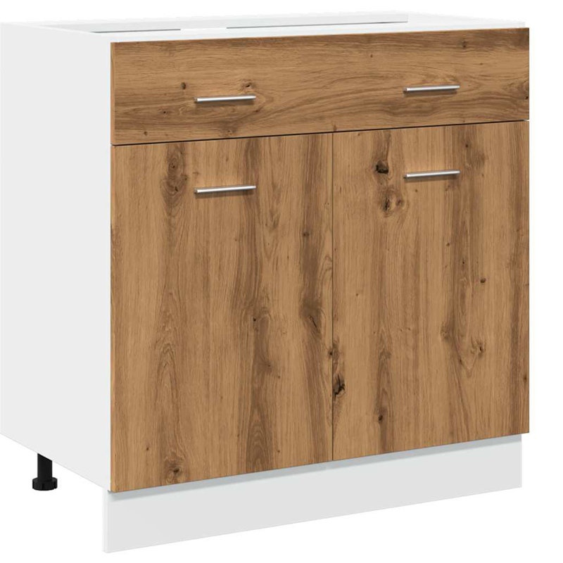 Armoire inférieure à tiroir vidaXL, chêne artisanal 80 x 46 x 81,5 cm, Lyon
