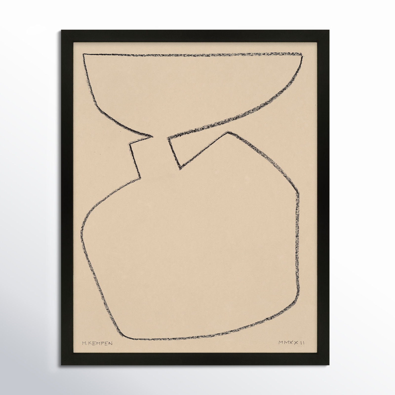 Freya "Outlines 6" Print, Black Framed, 24" W x 30" H