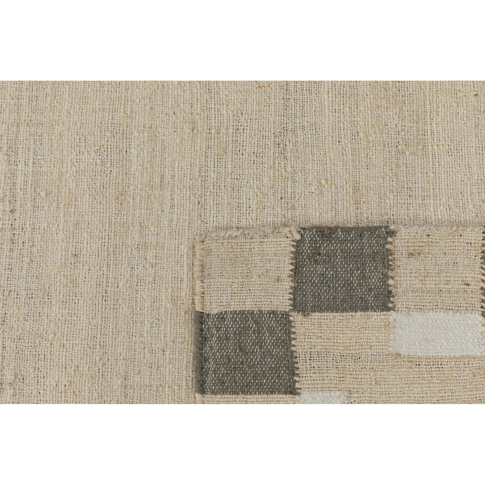 Heidi Checkered Flatweave Jute Rug, 5'x8', Green