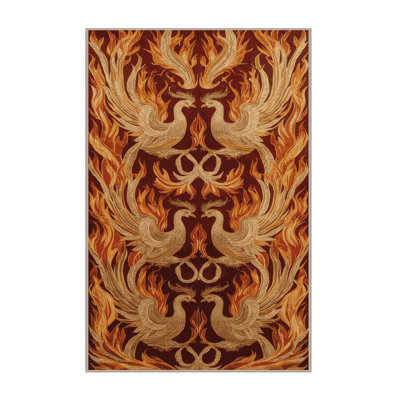 Tapis brun français lavable à la machine