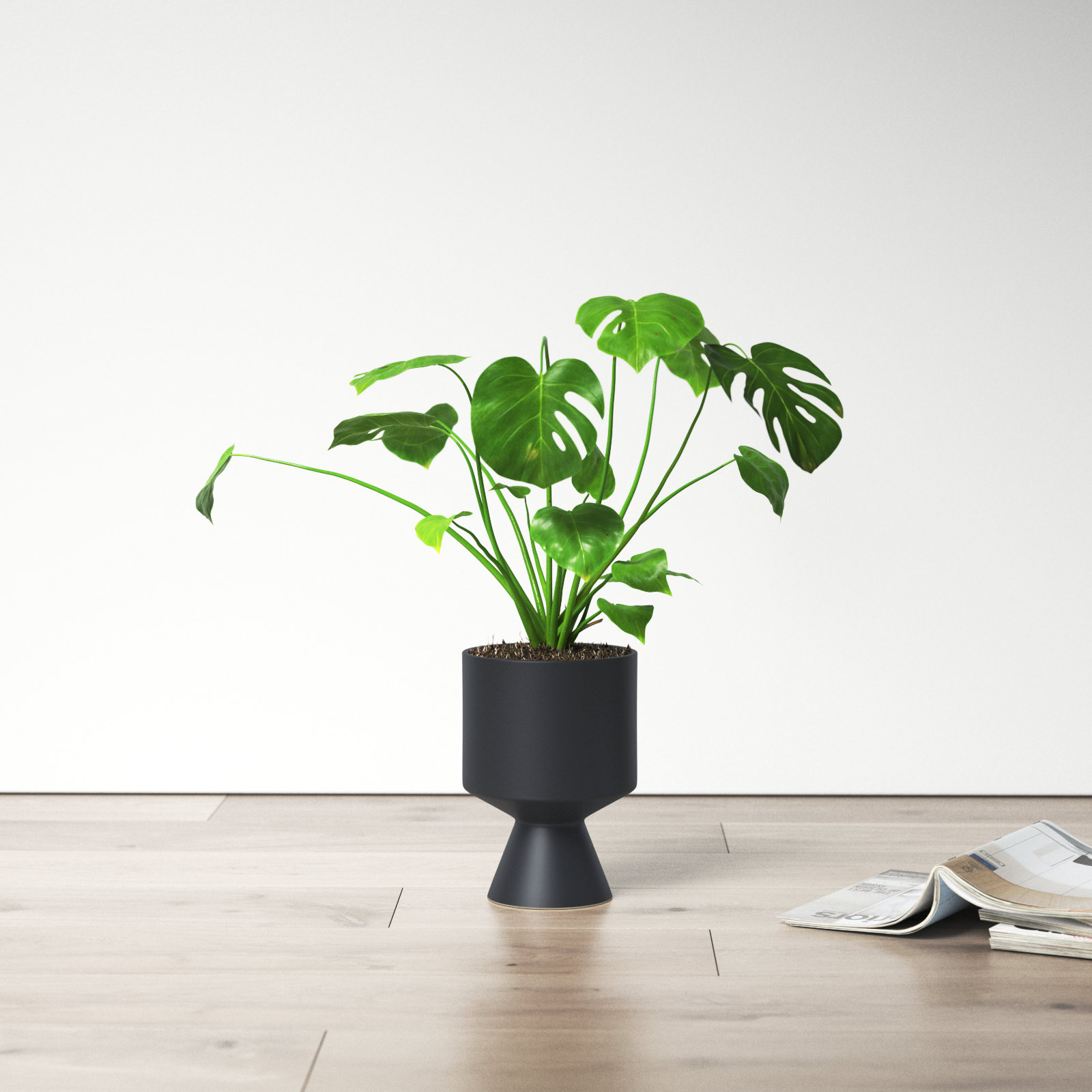 Patricia Ceramic Pot Planter, 9.25" H x 6.5" W x 6.5" D