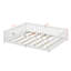 Queen Floor Bed With Safety Guardrails-113029312