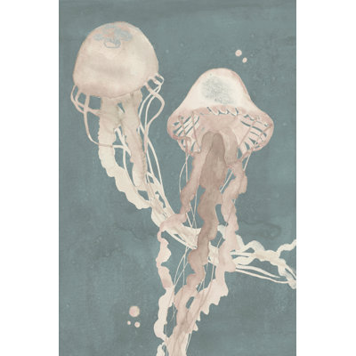 Jellyfish Dance I by Grace Popp - Wrapped Canvas Painting