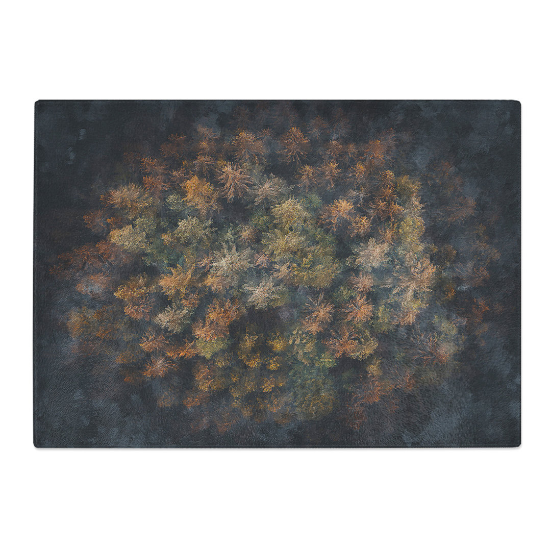 Tempered Glass Ball of Trees Painting Chopping Board