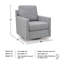 Fauteuil d'appoint pivotant Freybourne nouvelle génération Nuvella-1403517729