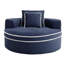 Canapé-lit rond convertible en mousse à mémoire de forme avec porte-gobelet et rangement-1315709047