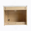 Meuble-lavabo mural 48 po avec lavabo en céramique blanche, 2 tablettes de rangement et 1 porte à fermeture douce, contreplaqué et chêne blanc américain-1612782425
