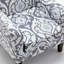 Fauteuil en mélange de polyester à motifs