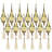 9" Long Acrylic Drop W/Polyester Tassel Hanging Ornaments - Set of 12-100693144