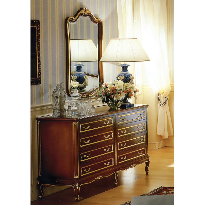 Arched Traditional Dresser Mirror