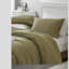 Cozy Cotton Green Bedding Sets, Waffle Texture Comfort For Home