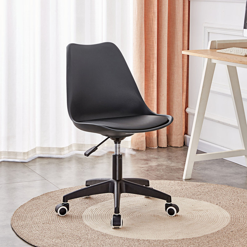 Chaise de bureau Corrado, Noir / noir