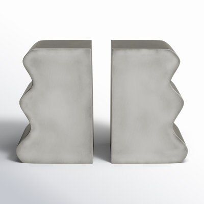 Moresby Aluminum Non-Skid Bookends