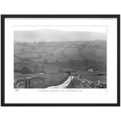 Coverham, Drovers Crag, Coverdale 1926 - Single Picture Frame Print