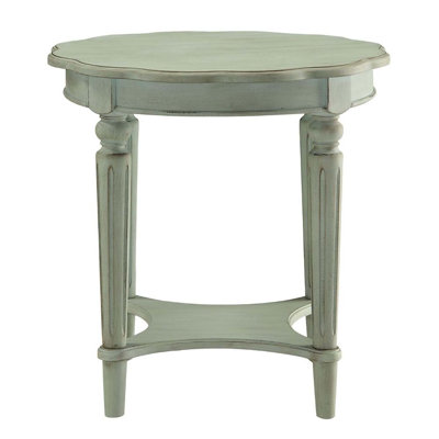 Fordon End Table, French Antique Green Finish