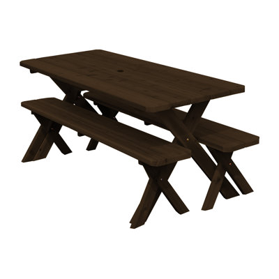 Table de pique-nique rectangulaire Guertin