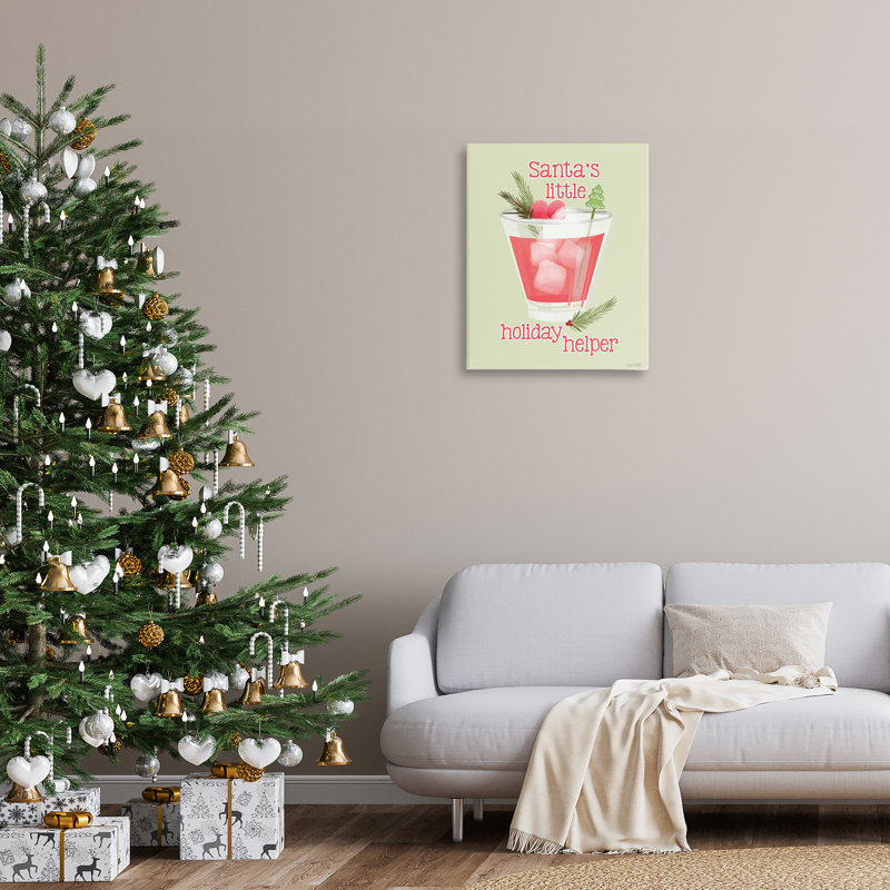 «Santa's Holiday Helper Drink», art mural par House Fenway, H 30 po x l 24 po