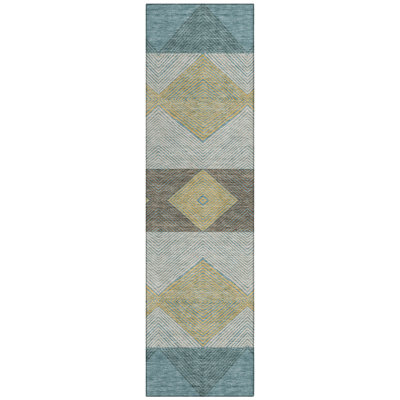 Machine Washable Indoor/Outdoor Chantille ACN2545 Geometric Rug