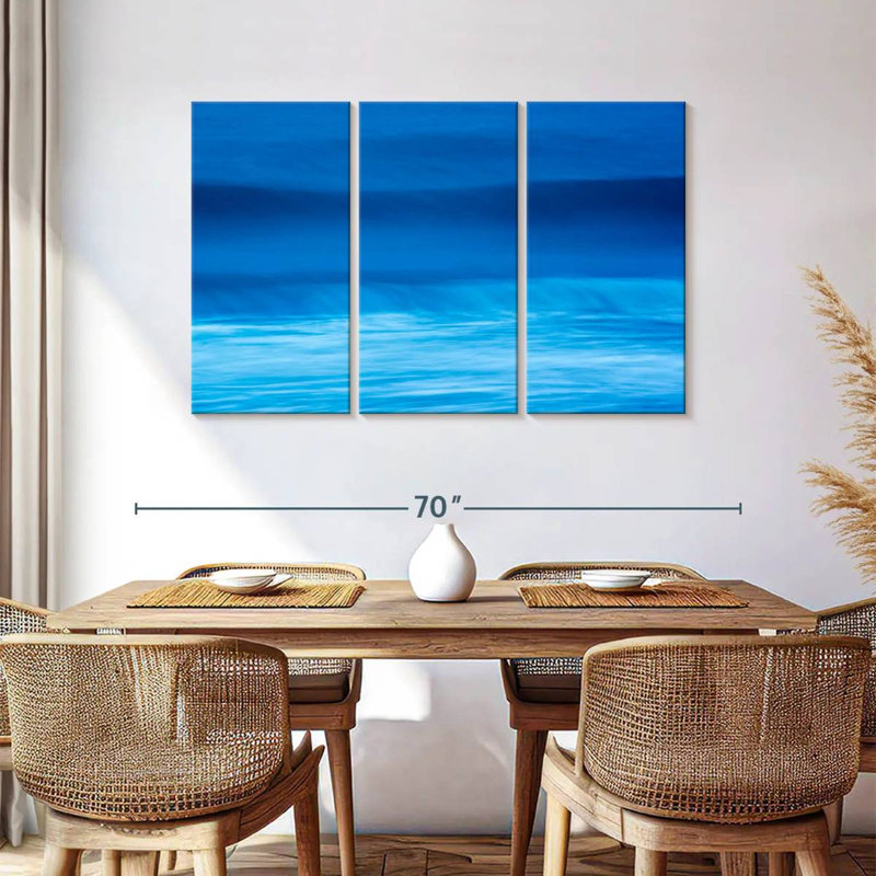 Gillard Deep Blue Waves, 36" H x 57" W