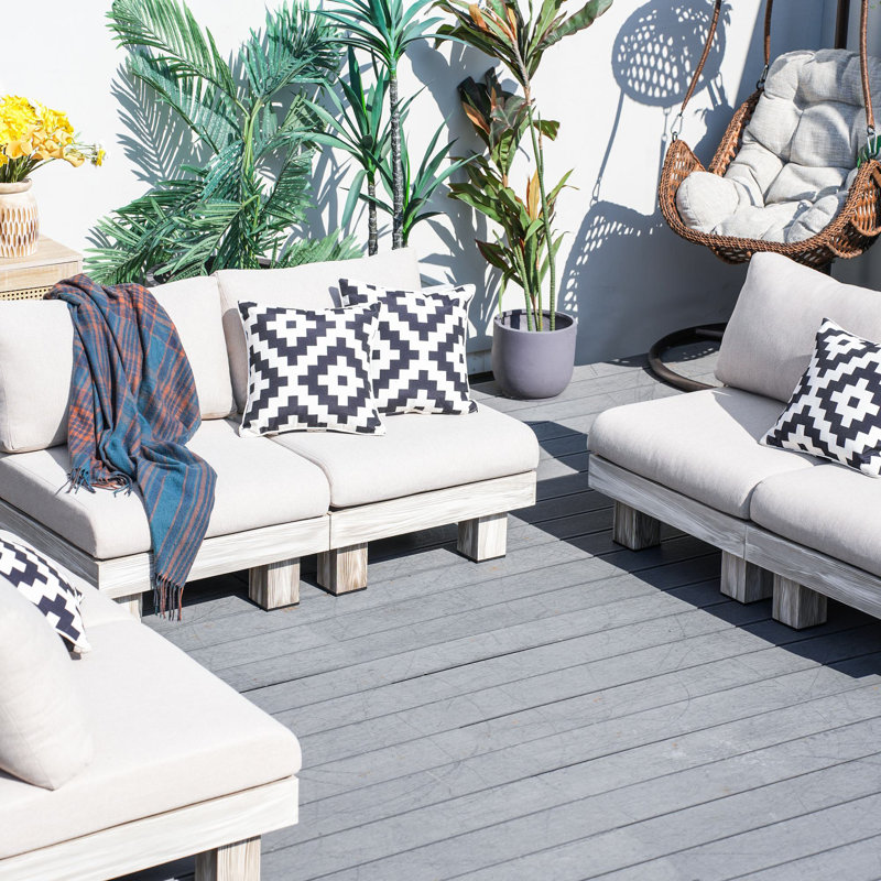 Shenia Outdoor Upholstered Coversation Set