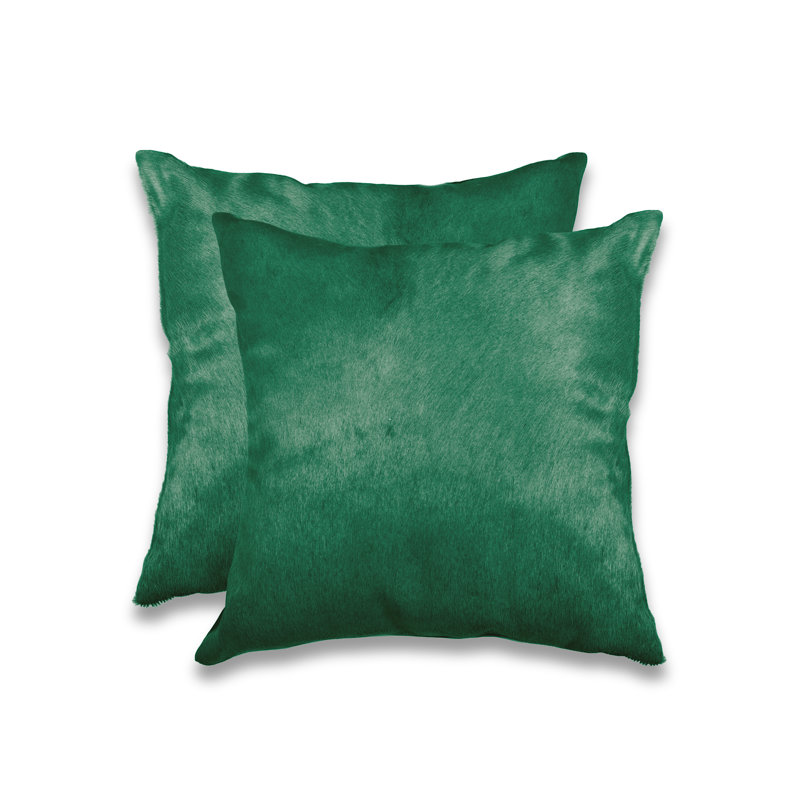  Coussin en peau de vache, Vert