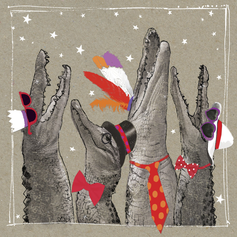 Fancy Pants Zoo VI - Wrapped Canvas Print, 30cm H x 30cm W