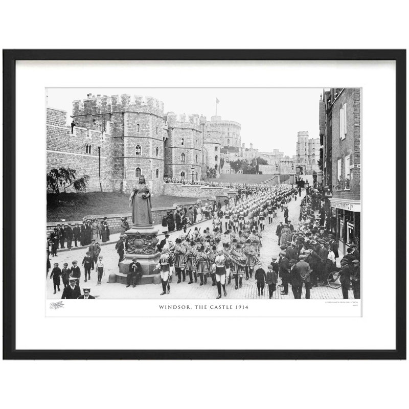 Windsor, The Castle 1914 by Francis Frith - Single Picture Frame Print, 40cm H x 50cm W x 2.3cm D