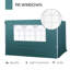 Segovia 3 Meters Gazebo Replaceable Side Panel With Window-16499318