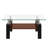 Crystal-clear Modern Coffee Table: Rectangular Tempered Glass Top With Mdf Layer | Transparent Elegance For Living Spaces