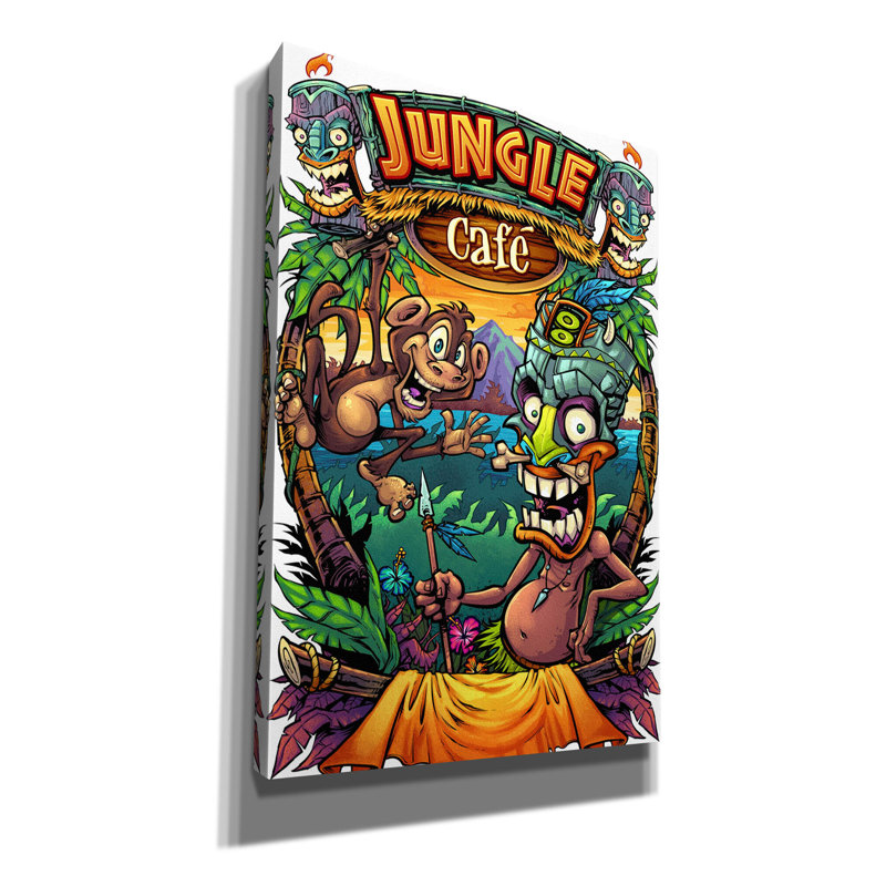 Impression sur toile Abdullatif Jungle Cafe Amazon, H 18 po x l 12 po x P 0,75 po