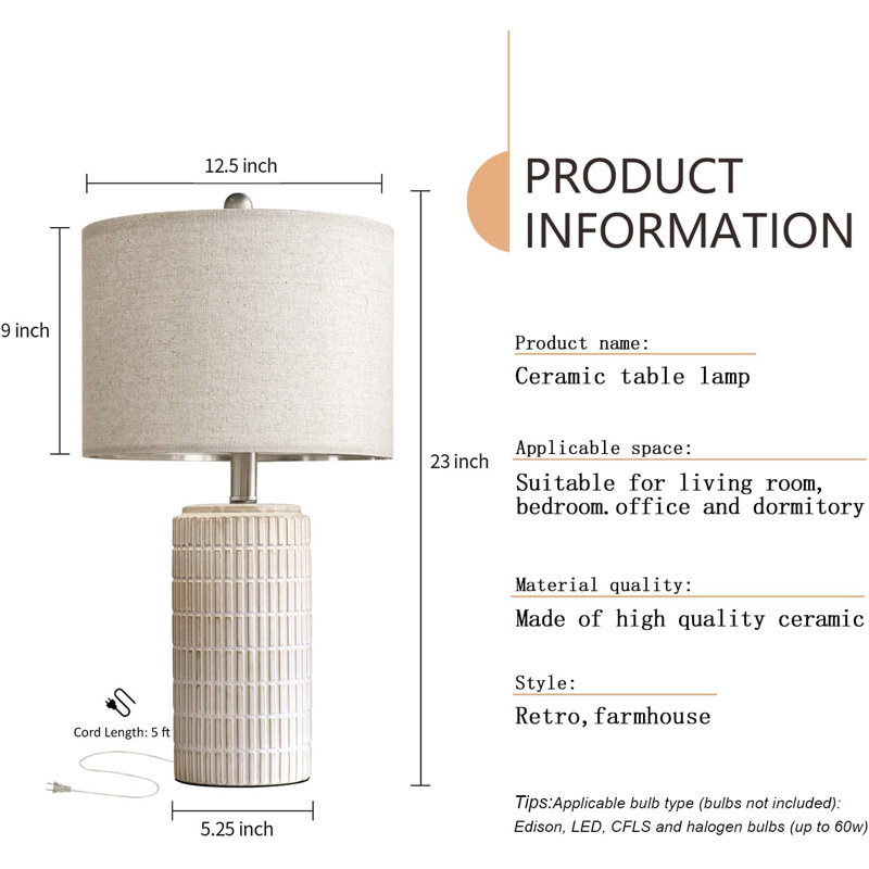 Modern Ceramic Desk Lamp