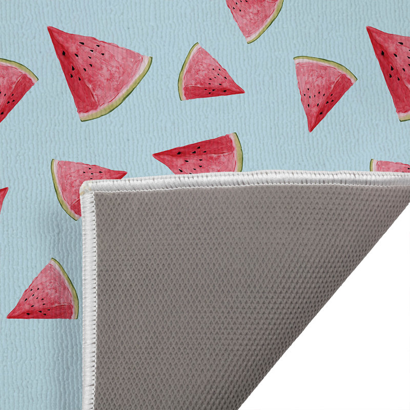 Paillasson Summer Melon, L 34 po x L 21 po, Bleu nuage