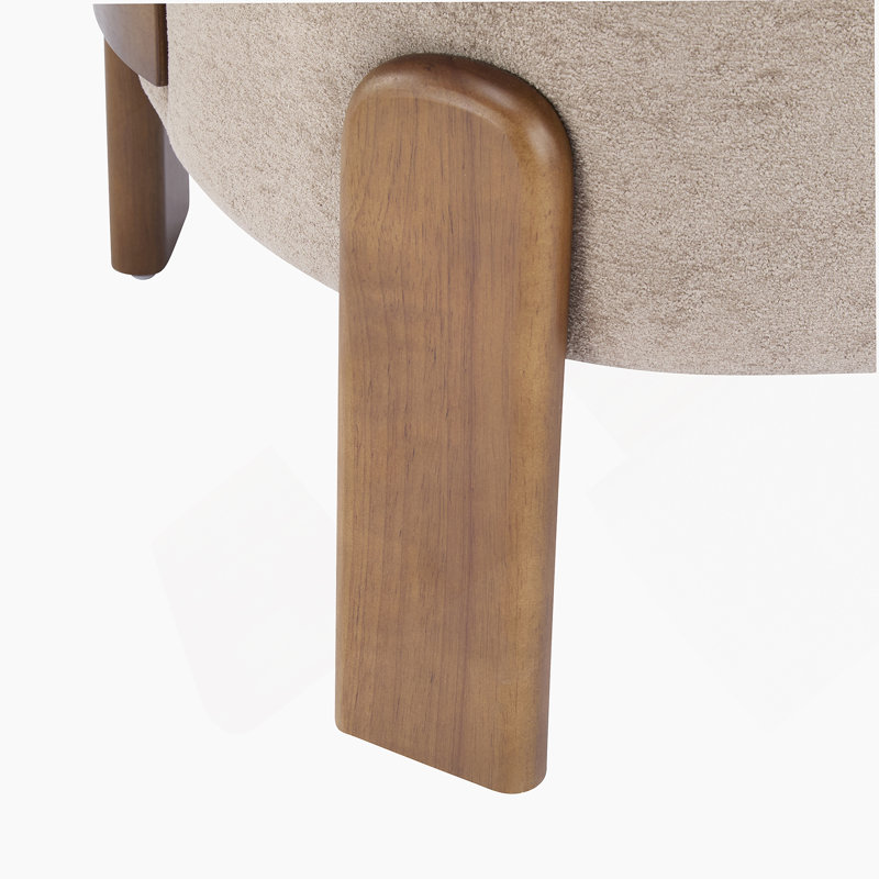 Fauteuil à oreilles Cozy, Marron clair