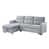 Mélange de polyester gris clair