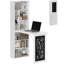 Bureau flottant, bureau convertible pliable, bureau d'ordinateur mural avec tableau noir et tablette latérale