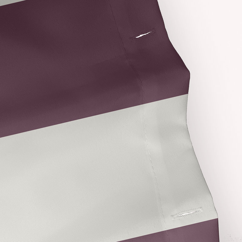Rideau de douche rayé simple, Mauve poussiéreux