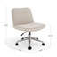 Fauteuil de bureau pivotant avec siège large Martha Stewart Eloise-112246974-112246960