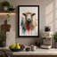Sheep in Abstraction Eclectic 1 Piece Wrapped Canvas Wall Art-910015525-910015550