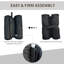 Symple Stuff Black Polyester Weight for Canopy
