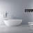 66.9 Inch Freestanding Solid Surface Soaking Bathtub For Bathroom